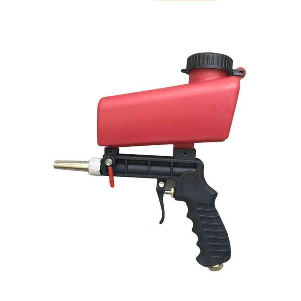 RZZ Sandblaster Nozzle Gun Kit Abrasive Blast Dead-Man Style with 5 Ceramic Tips 
