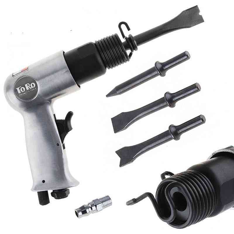 Air Hammer, Handheld Pistol, Gas Shovels, Cutting Pneumatic Tool With 4 Chisel