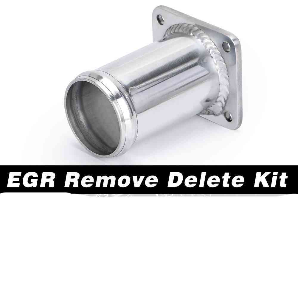 Aluminum Egr Removal & Delete Kit- Blanking Bypass (silver)