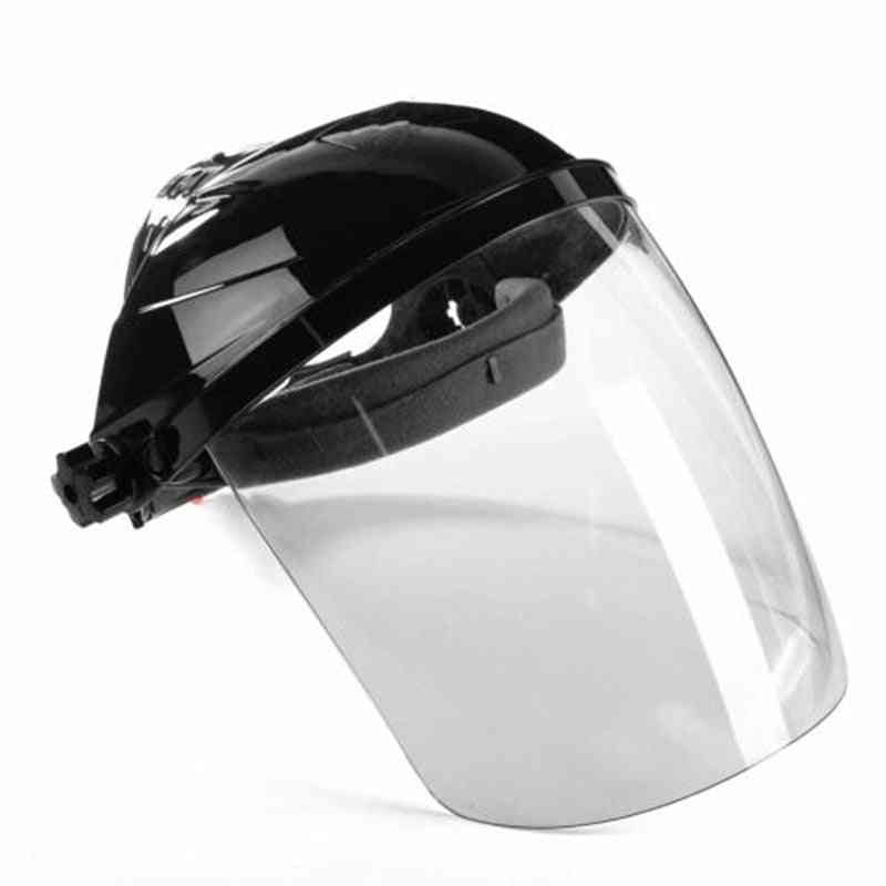 Casquette de protection bouclier transparent, anti-uv, casque demi-visage