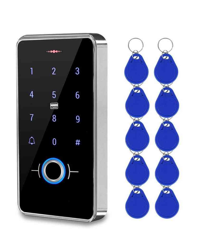 Waterproof Fingerprint Access Control System, Biometrics Outdoor Rfid Keypad Reader Touch Panel Wiegand For Home