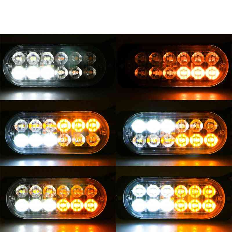 Car Warning Strobe Light, 12 Led Emergency Bar Flashing Lamp