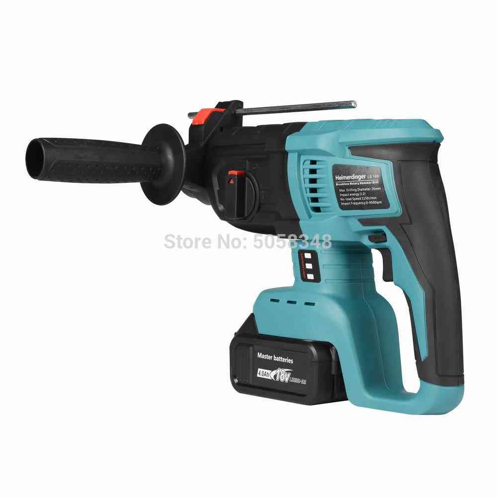 Electric Rechargeable Brushless, Cordless Drill, Rotary Hammer