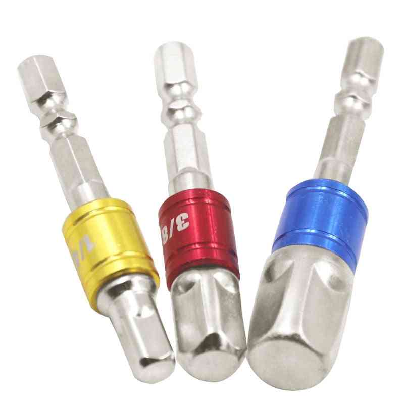 Chrome Vanadium, Steel Socket Adapter, Hex Shank To Extension Drill Bits, Electrical Heads