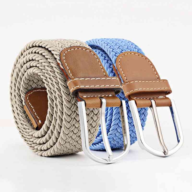 Men And Women Casual Outdoor Pin Buckle Elastic Belts