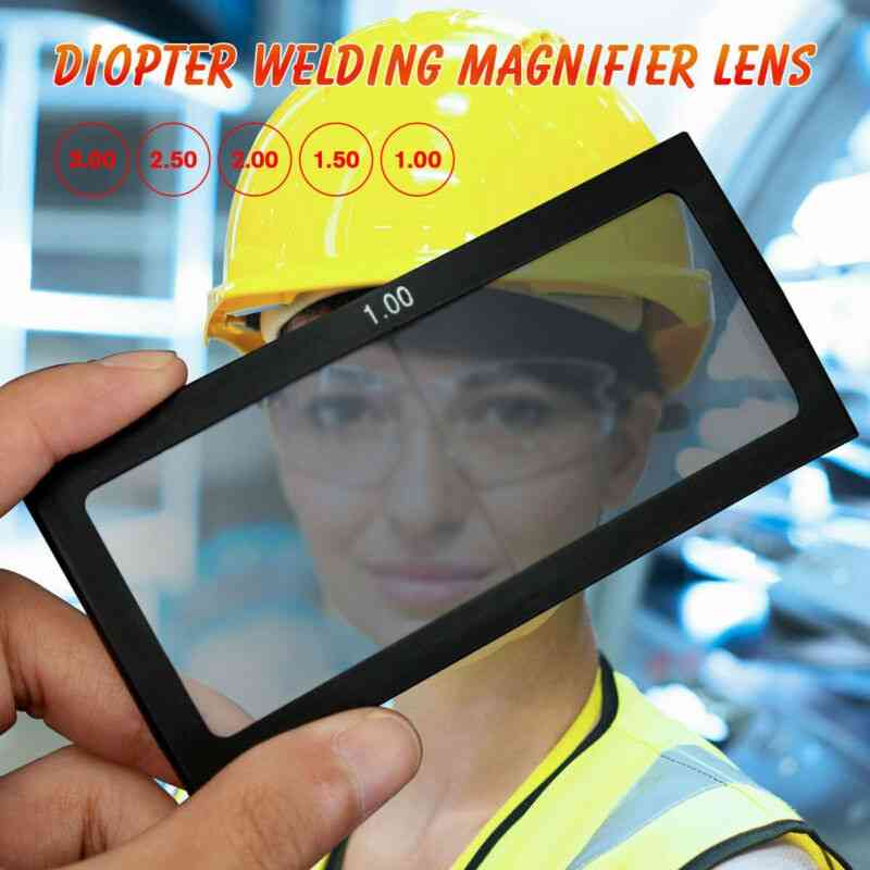 Safety Mask/helmet Glass Magnifying Replace Lens For Construction Welder, Eye-protecting