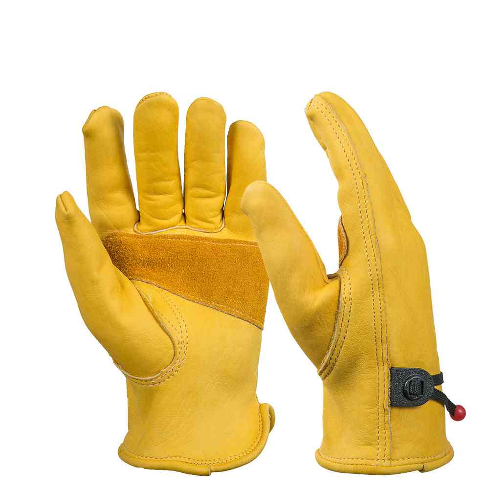 Pánské kožené bezpečnostní pracovní teplé rukavice