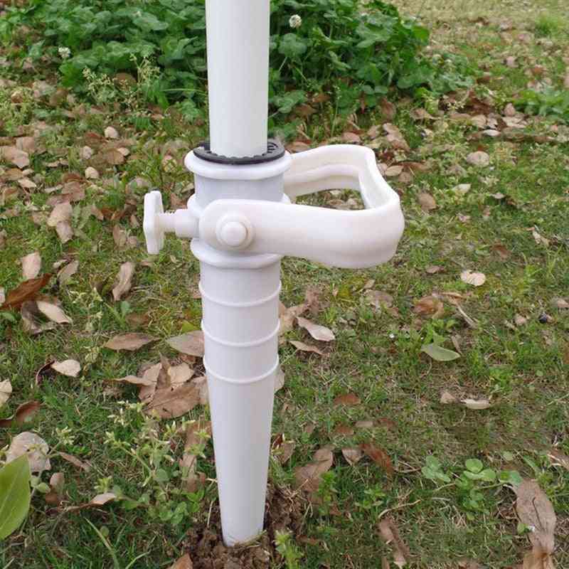 Umbrella Base Screw In Parasol Base Ground Anchor & Spike Stand