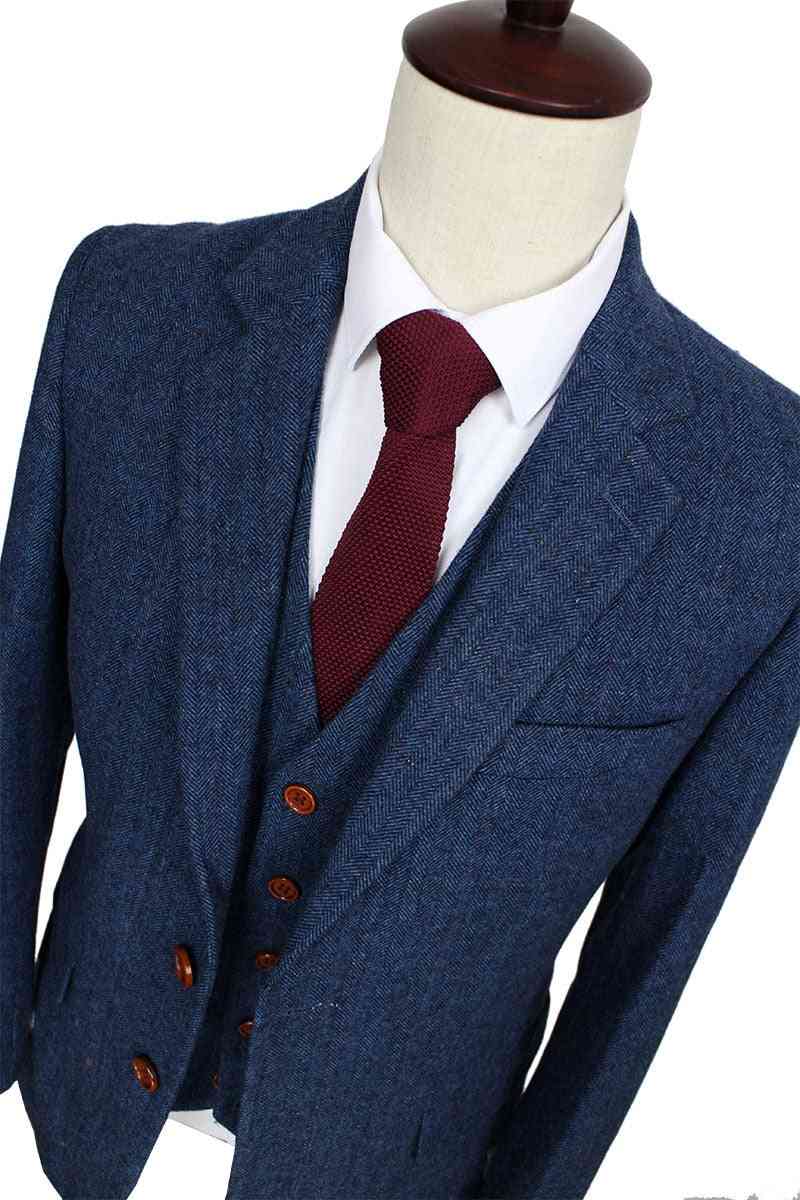 Jacket & Vest Men Suits Set