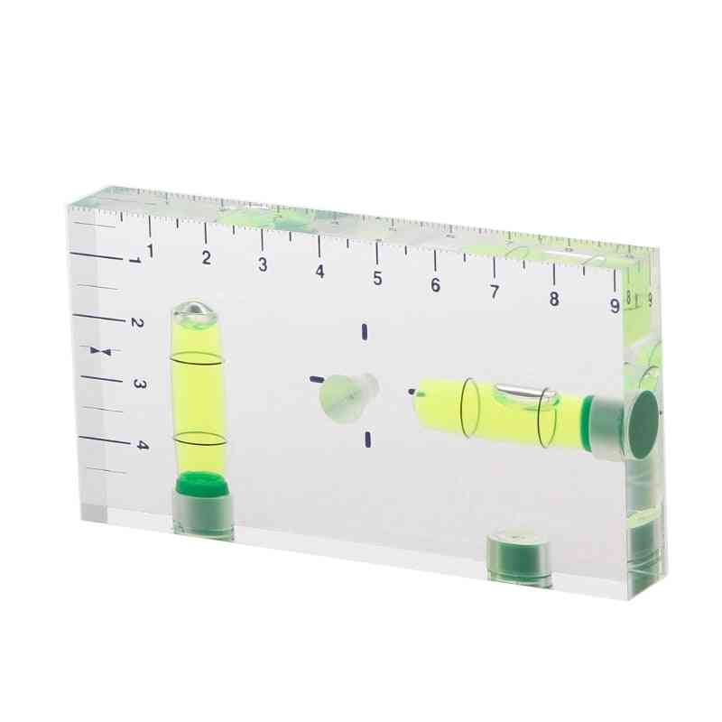High Precision- Transparent Two-direction, Magnetic Bubble, Spirit Level Meter