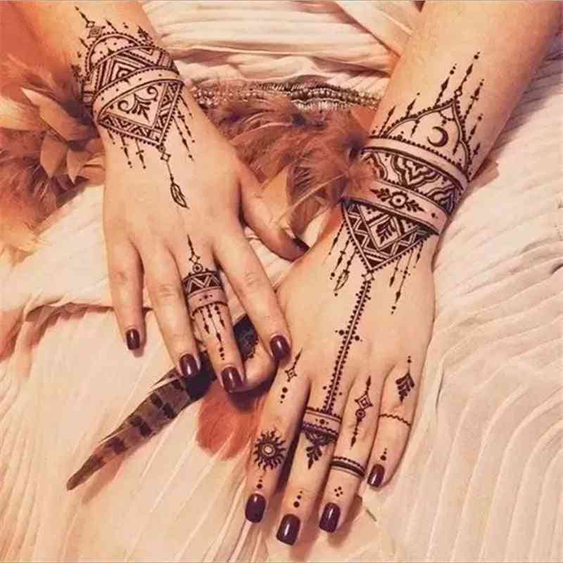 Body Art Men & Women Henna Pattern Beauty Waterproof Hand Reuse Tatoo
