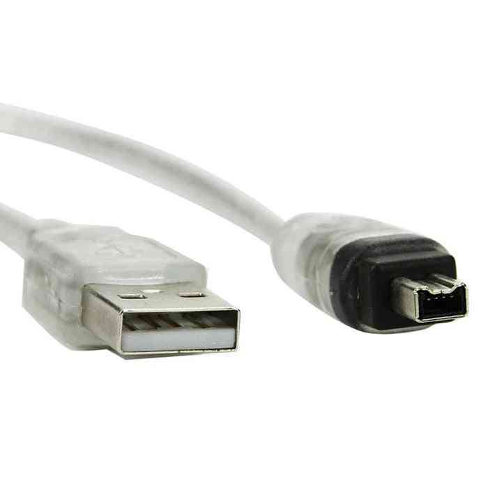 Usb Male To Firewire Male Ilink Adapter Cord Cable For Dcr-trv75e Dv