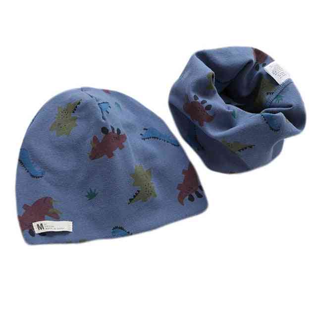 Plyschtryckt hatt, scarf set- 19
