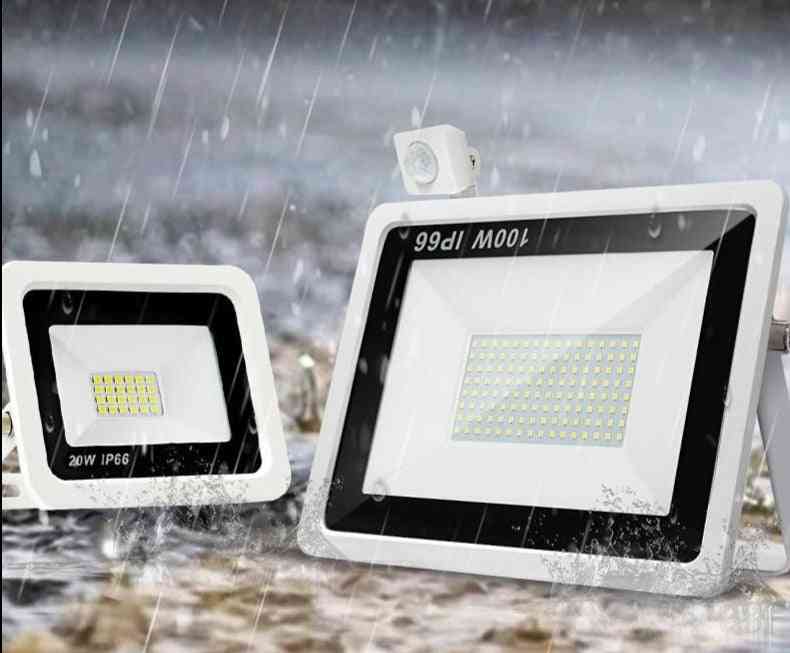 Waterproof Reflector Floodlight, Motion Sensor, Outdoor Wall Led, Spotlight Lamp