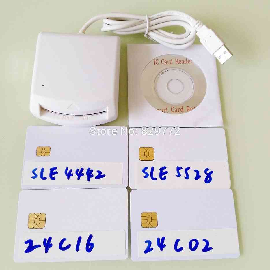 Usb Emv Smart Ic Chip Card Writer, Reader Support I2c Memory, Smartcard