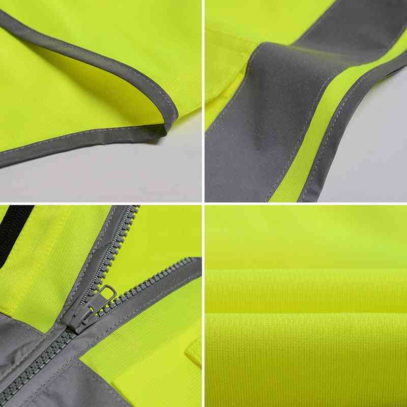 Multipurpose Work, High Visibility Reflective Safety Vest