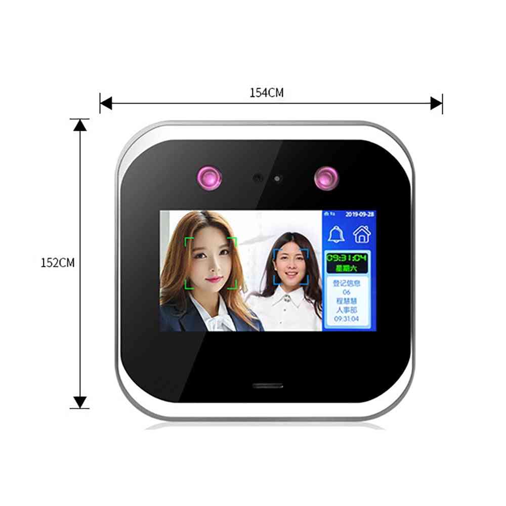 Touch Screen Wifi Dynamic Face Recognition Time Attendance Control