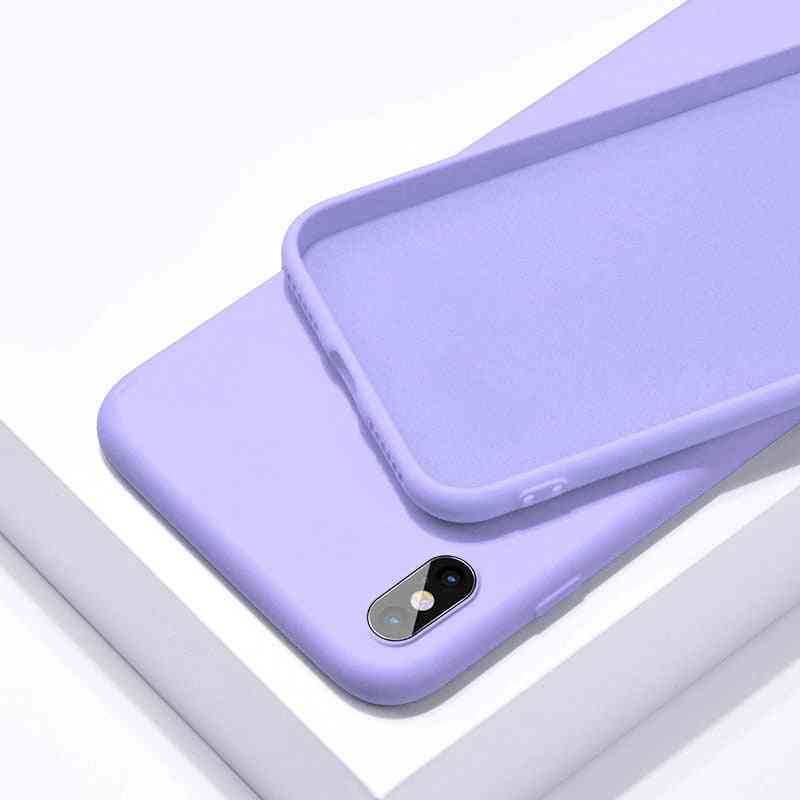 Rubber Soft Candy Liquid Silicone Phone Cover For Iphone Set-5
