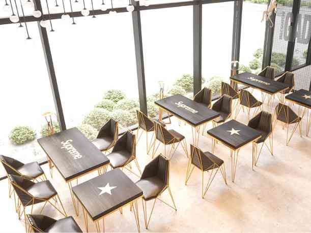 Desert shop - kava čaj, stolovi i stolice