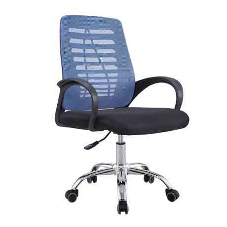 Malha + cadeira giratória elevatória de aço inoxidável para escritório