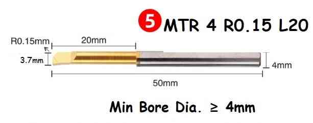 Boring Tool Mtr 4mm Mini Lathe Machine