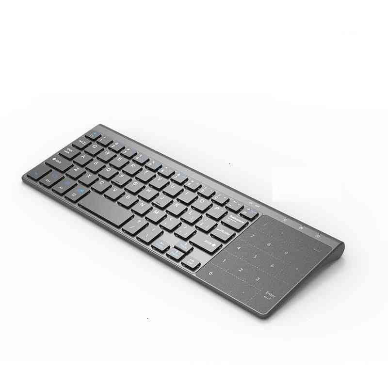2.4g Wireless Keyboard With Number Touchpad Mouse For Desktop, Laptop, Pc, Tv