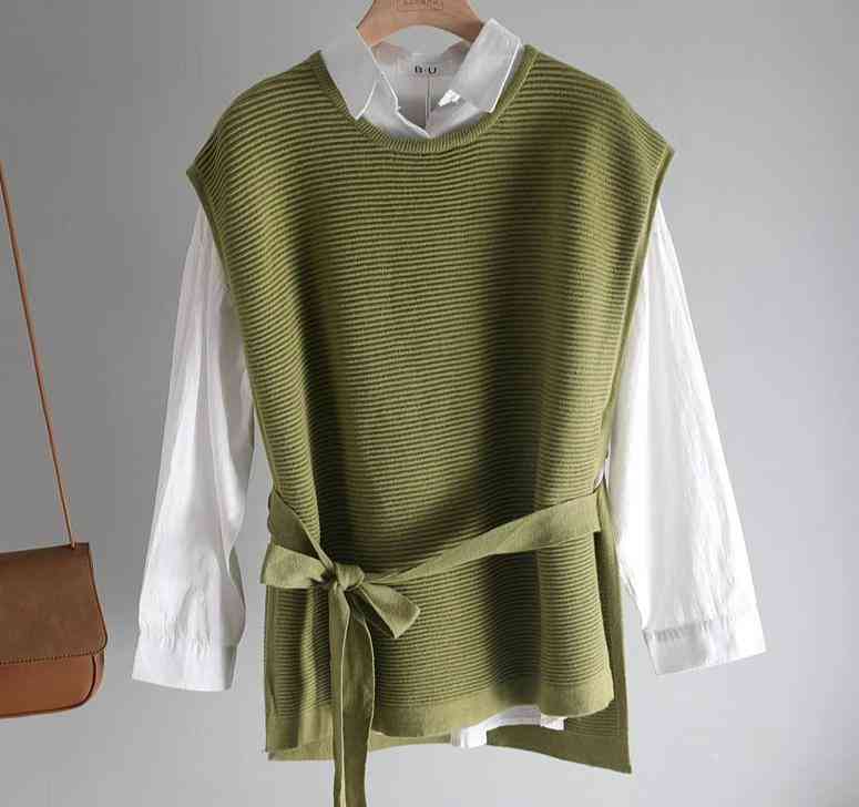 Oversize Sash Sweater