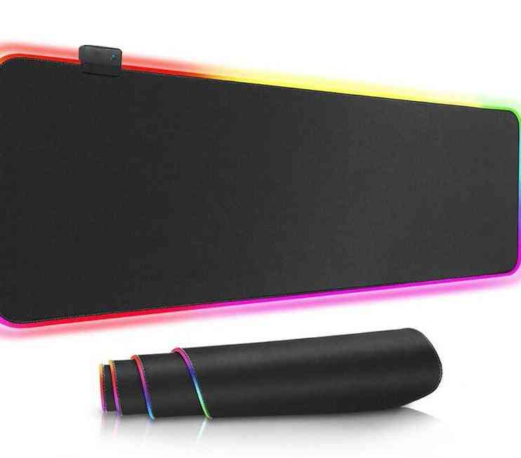 RGB großes Mauspad, Teppichmatte mit Hintergrundbeleuchtung für Computer