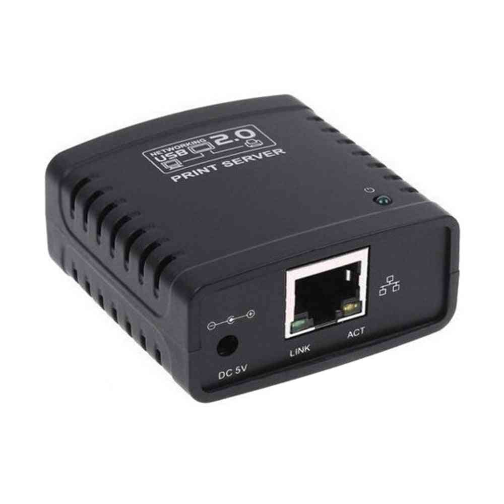 USB 2.0 LRP-Druckserverfreigabe, LAN-Ethernet-Netzwerknetzteil