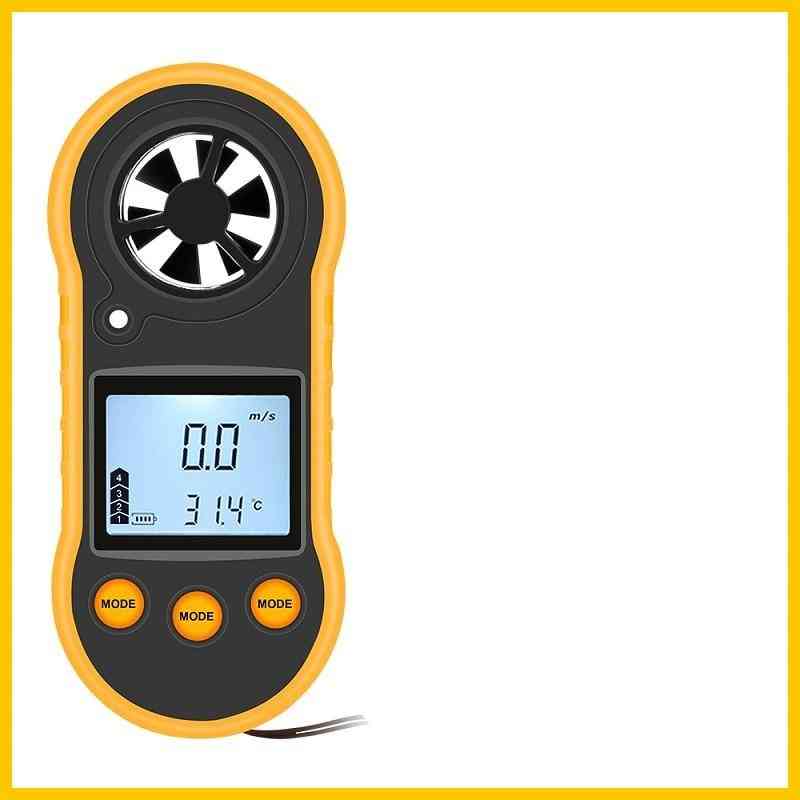 Rz Portable Lcd Digital Hand-held Anemometer,  Wind Speed Gauge