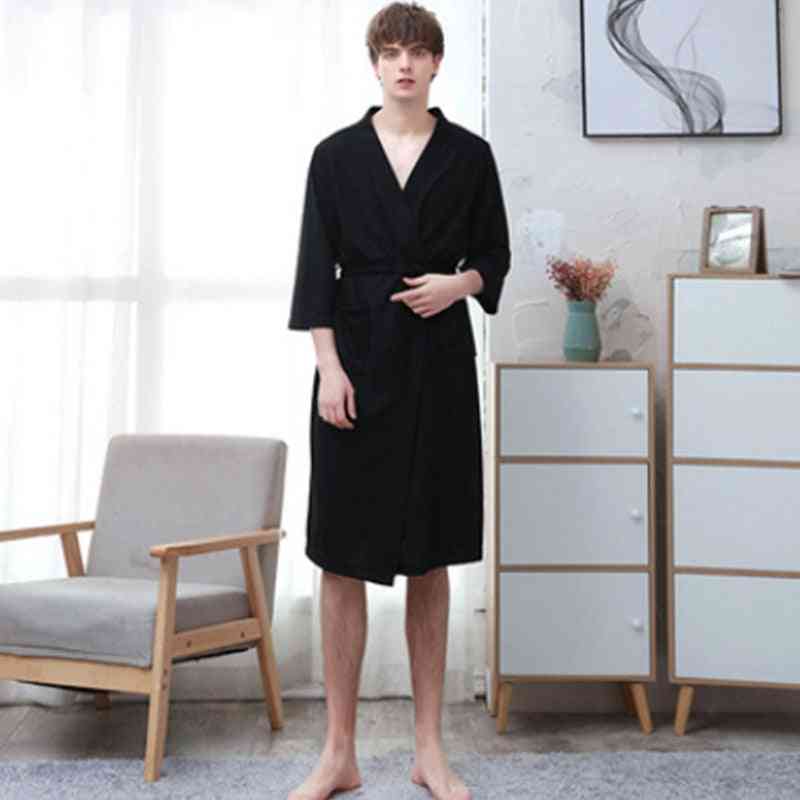 Men Nightgowns Homewear, Extra Long Sleeved Bathrobes