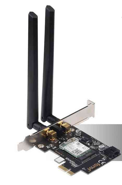 Dual band 3000mbps, intel ax200 pcie trådløs wifi-adapter for pc
