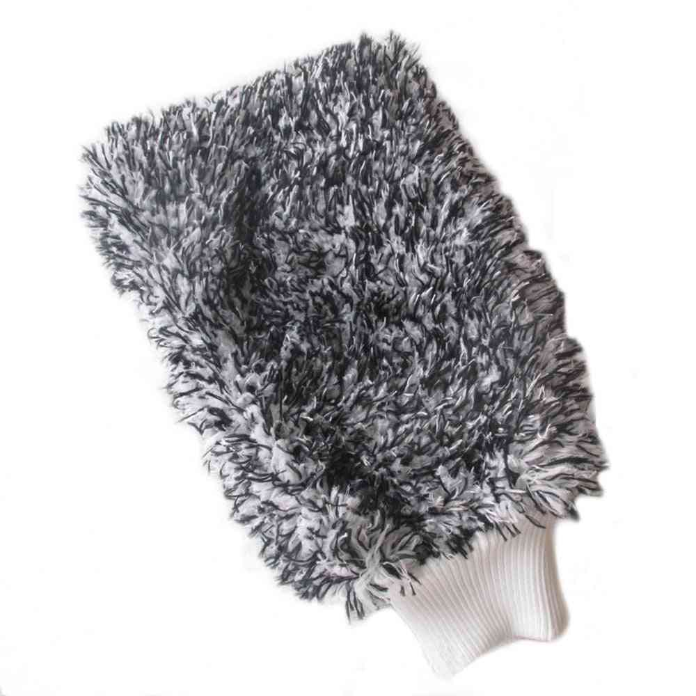Soft Absorbancy Glove, High Density Car Cleaning, Easy To Dry, Auto Detailing Microfiber Madness Wash Mitt Cloth