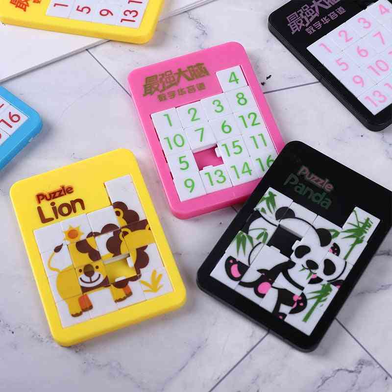 Early Educational Toy Developing For, Digital Number 1-16 Animal Cartoon Puzzle Game