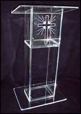 Clear Acrylic- Pulpit  Podium,  Lectern Stand