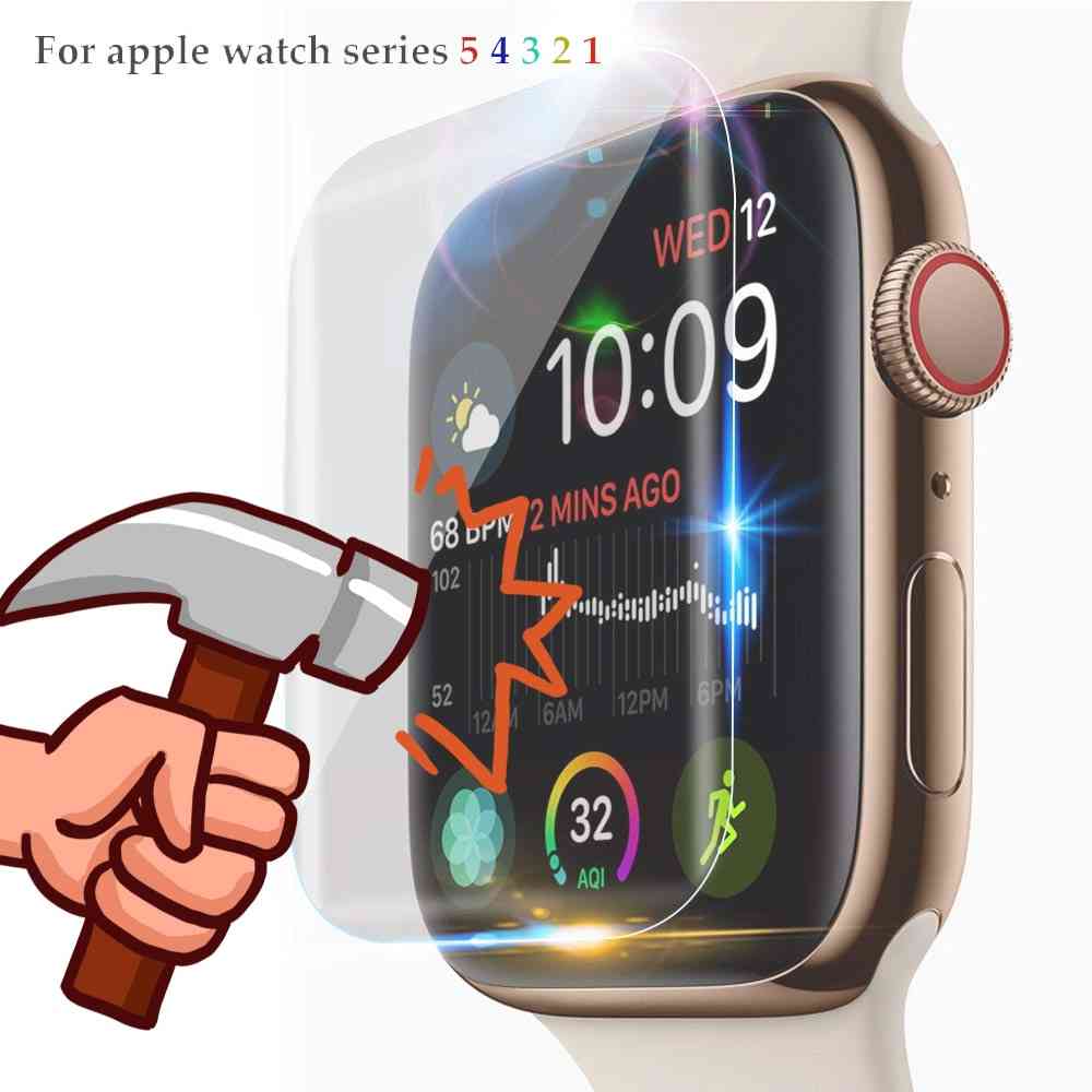 Anti-shock Full Coverage, Screen Protector Film, Watch Series Band, Soft Film Cover