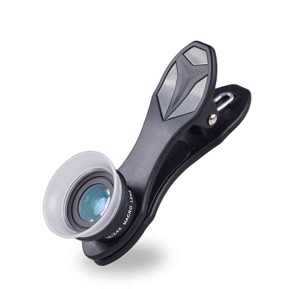 Kit de lentes súper macro 2 en 1 con clip para teléfono para teléfonos inteligentes
