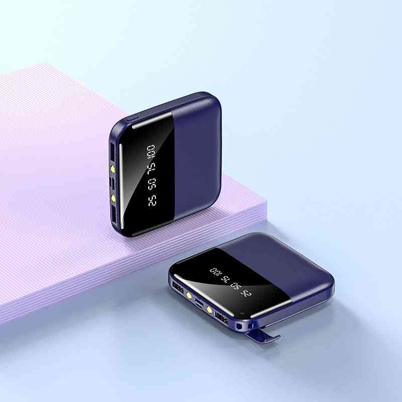 Přenosná nabíjecí mini power banka pro smartphone