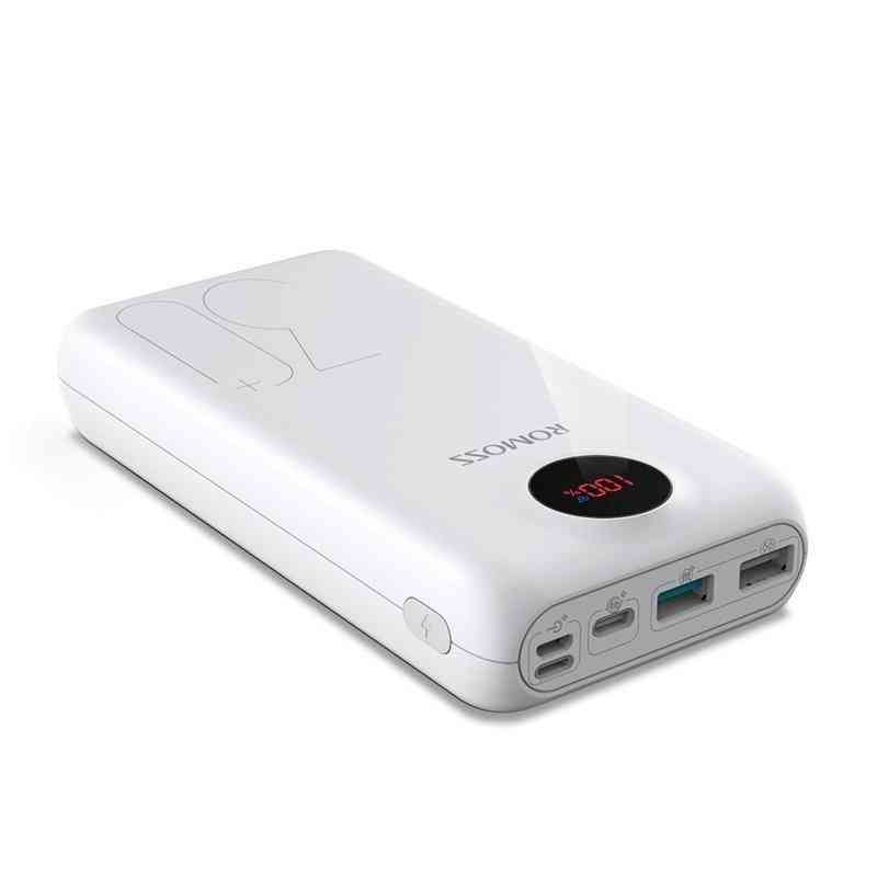30000mah, Powerbank Portable, External Battery, Led Display For Phones Tablet