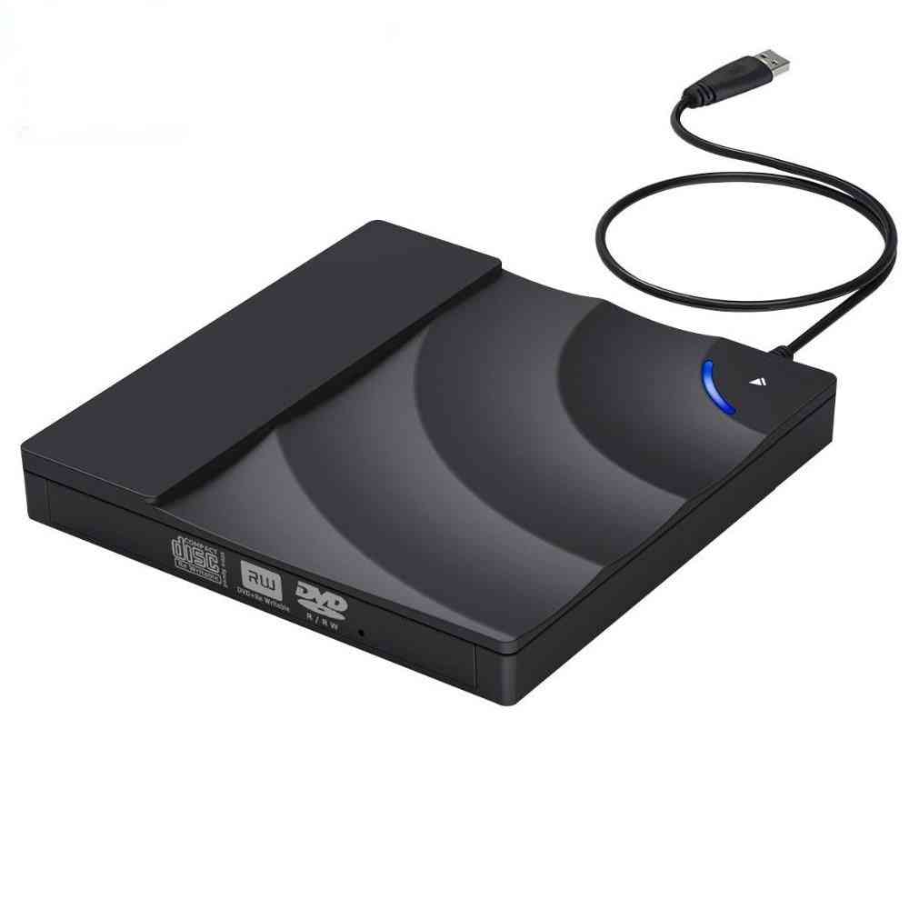 Extern, USB 3.0 DVD +/- RW-enhet för stationär bärbar dator