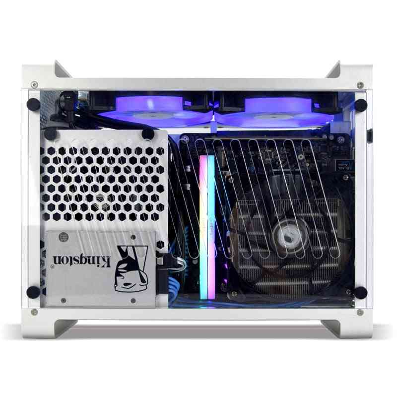 G5 Plus All Aluminum, A4 Itx Case Game Computer Small Chassis