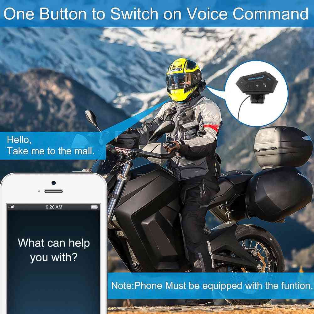 Motorcycle Bluetooth 4.2 Helmet Intercom Wireless Hands-free Telephone Call Kit