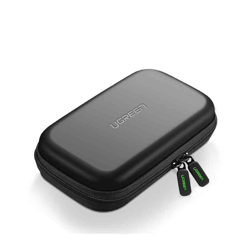 Power Bank Case, Hard Box For 2.5 Hdd, Usb Cable Storage