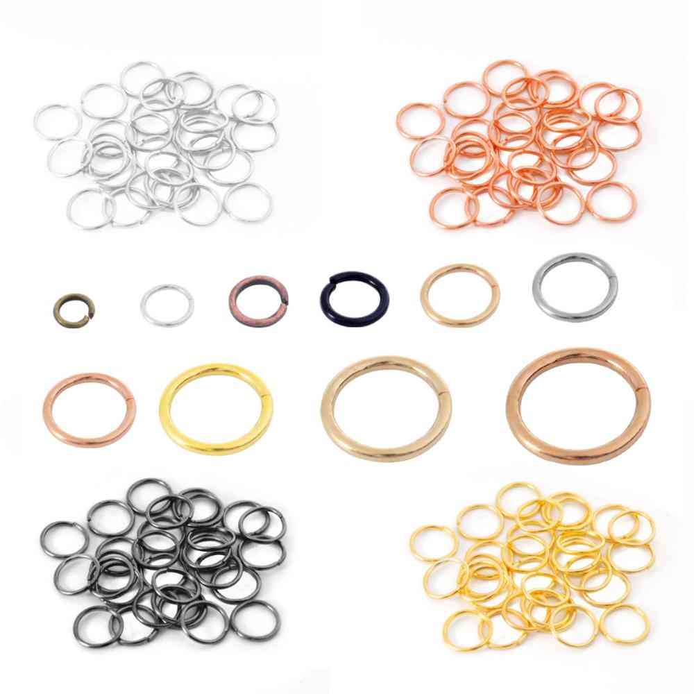 Loop Open Jump Rings For Diy Jewelry Making, Necklace Bracelet Findings Connector