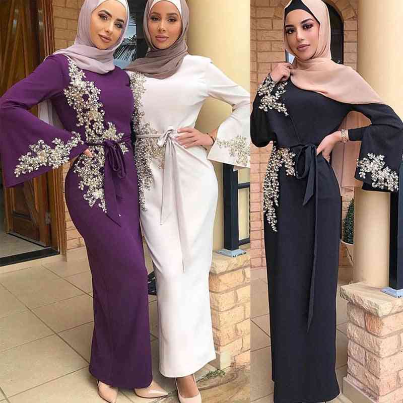 Turecký moslimský hidžáb, islamské oblečenie, šaty abayas
