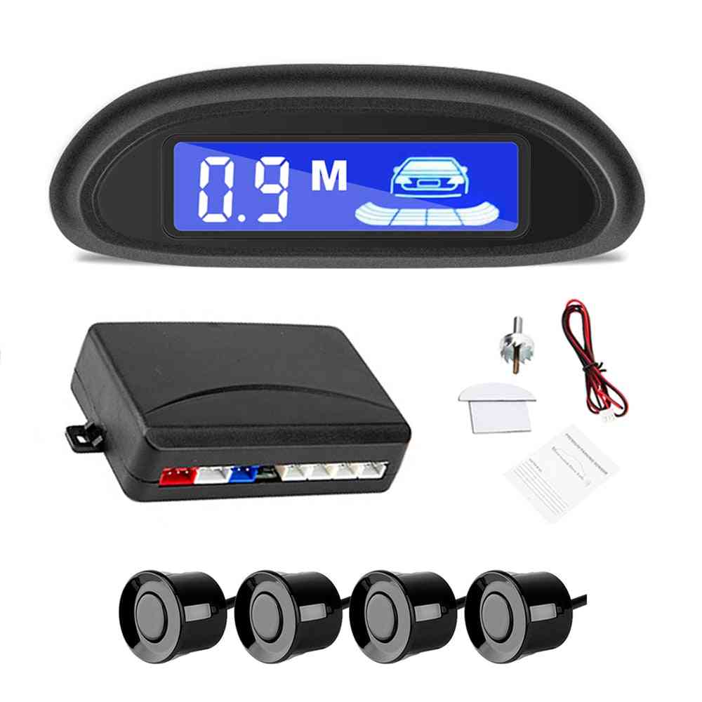Auto Led, Parking Radar With 4-sensors Backlight Display, Monitor Detector System