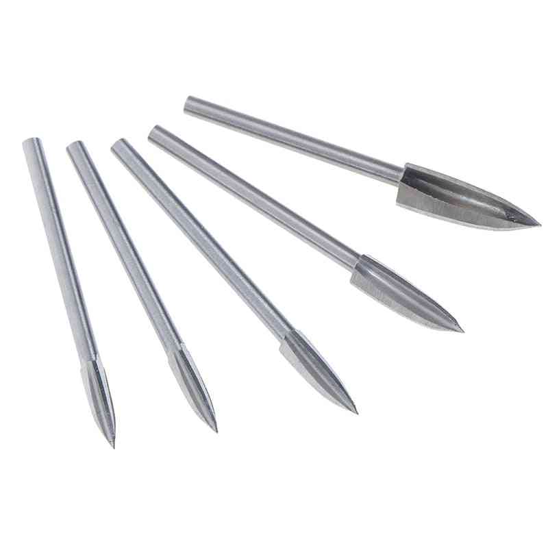 Shank Milling Cutters, White Steel, Sharp Edges With Three-blades, Wood Carving Knives Tools