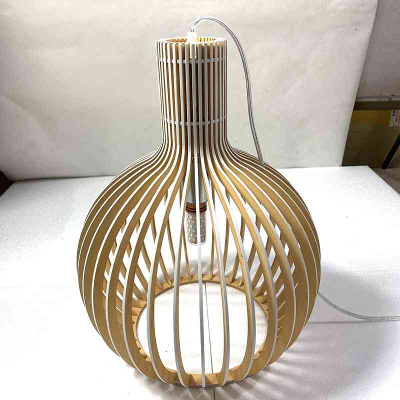 țesut modern din bambus, pandantiv din colivie din lemn, lampă cu lumini