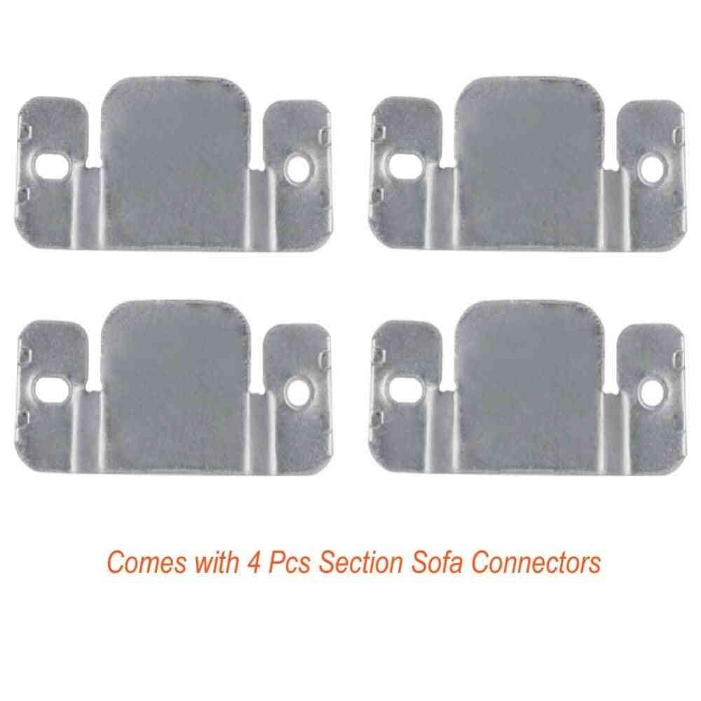 Sectional Sofa/couch Interlocking Connector With Screws And Furniture Pads