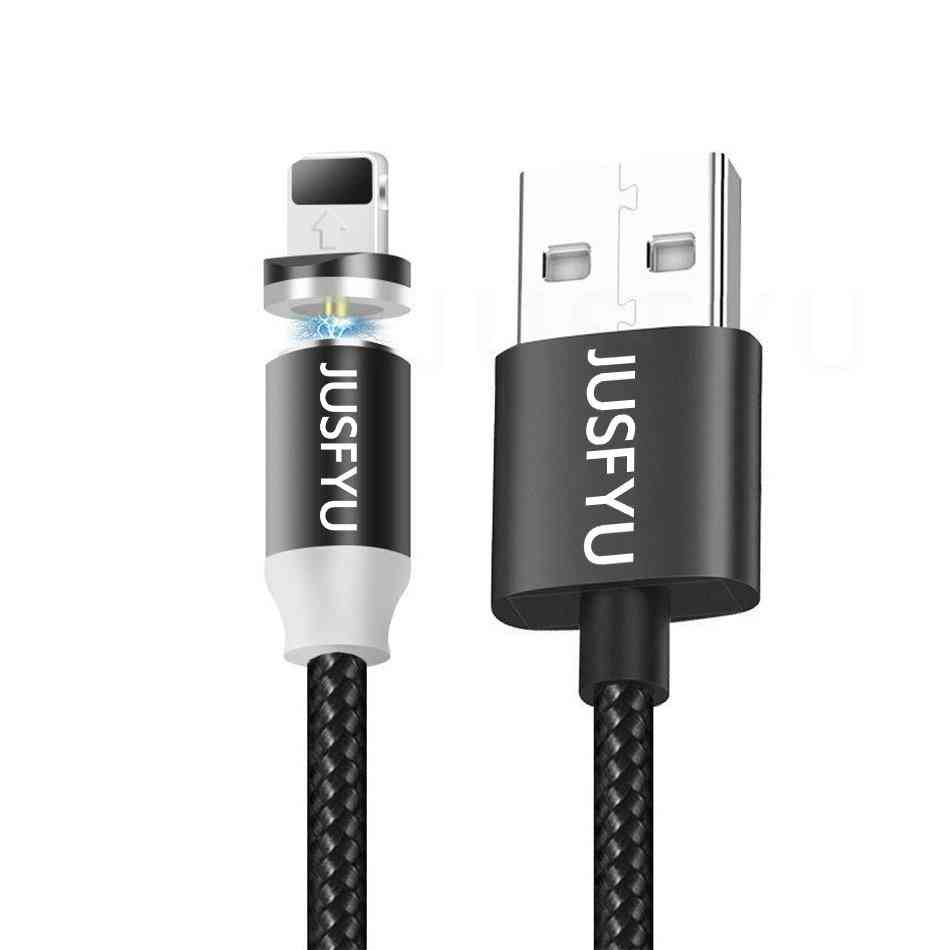 Usb Type-c, Led Magnetic, Charging Cable For Mobile Phone